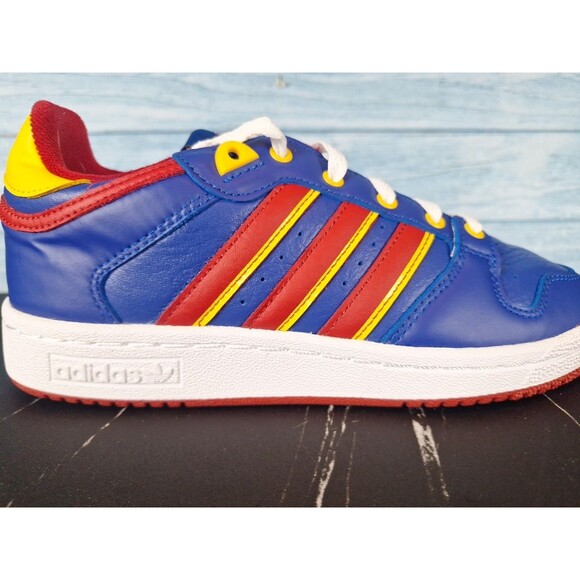 Adidas Rivalry Low Blue Red Yellow Shoes Kansas Size 6